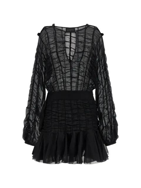 smock-effect cut-out mini dress by GIOVANNI BEDIN