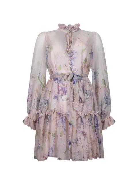 floral-print ruffled dress by GIOVANNI PARIS