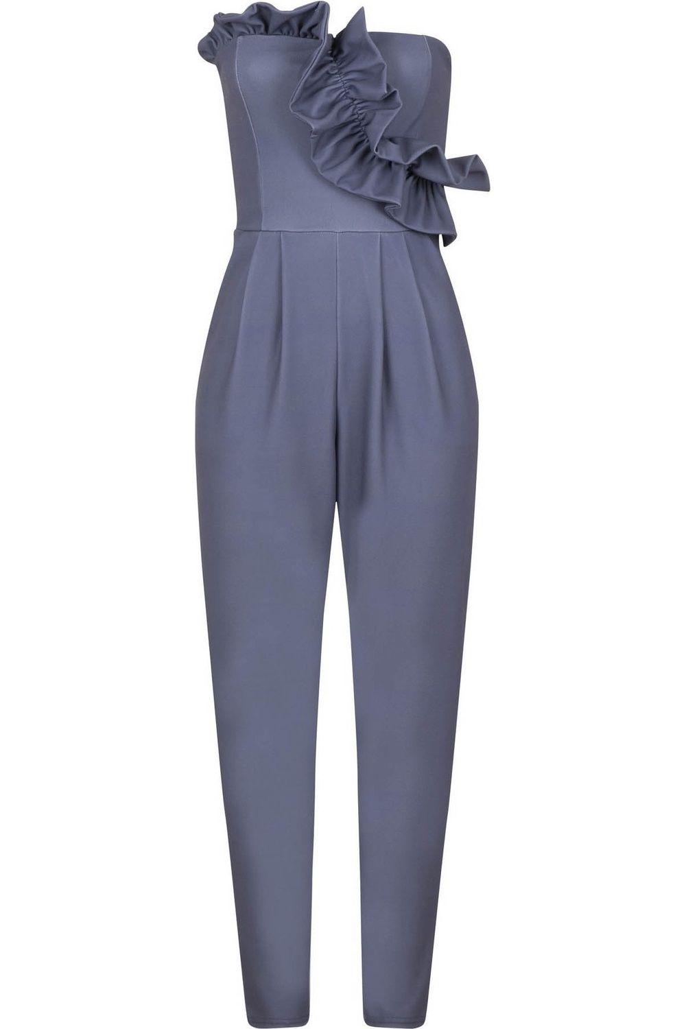 Halcyon Frill Bandeau Jumpsuit by GIRLS ON FILM