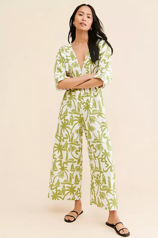 Girl & The Sun Hunter Wide-Leg Jumpsuit by GIRL&THE SUN | FREE PEOPLE