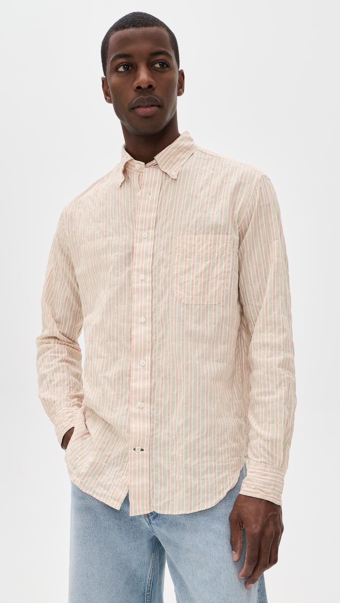 Japanese Awning Stripe Shirt by GITMAN VINTAGE