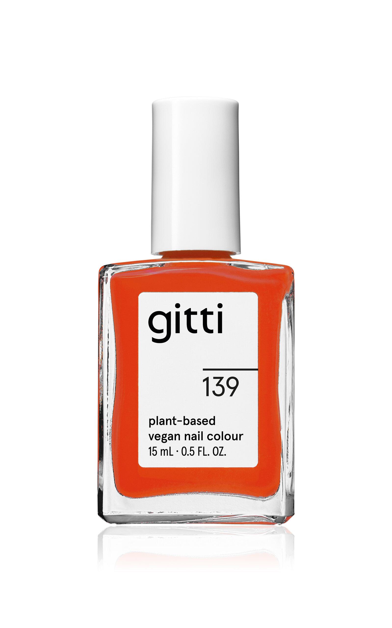 gitti Nail Polish - no. 139 Fiery Orange Red - Moda Operandi by GITTI
