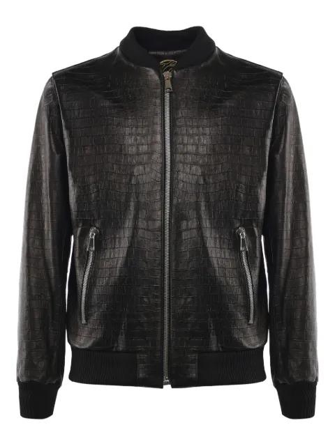 Good Fellas leather bomber jacket by GIULIANO GALIANO
