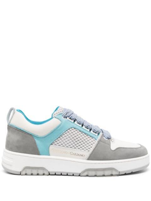Vyper logo-print leather sneakers by GIULIANO GALIANO