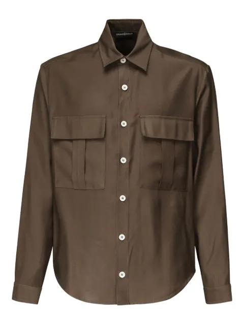 button-flap pocket shirt by GIULIANO GALIANO