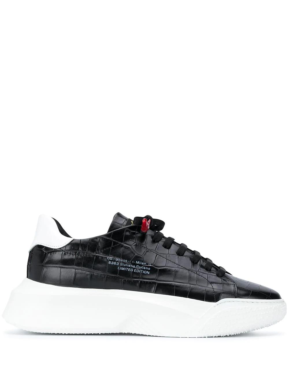 crocodile-embossed Nemesis sneakers by GIULIANO GALIANO