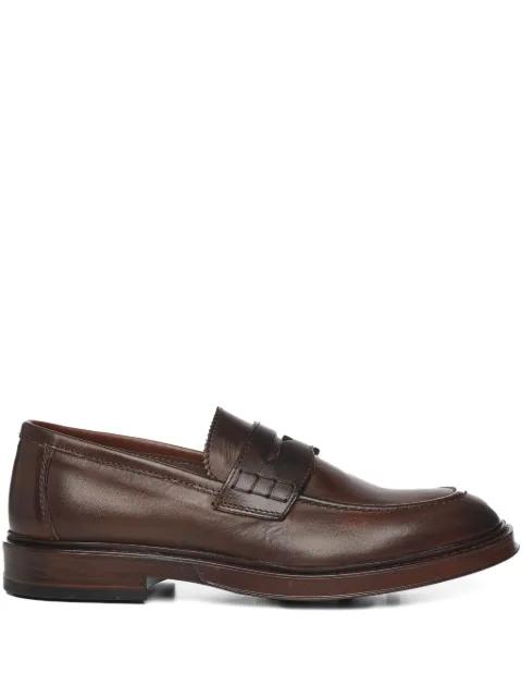 leather round-toe loafers by GIULIANO GALIANO