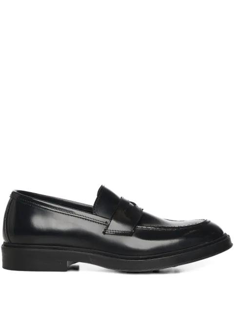round toe leather loafers by GIULIANO GALIANO