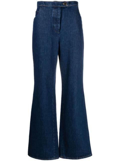 high-waisted flared trousers by GIULIVA HERITAGE