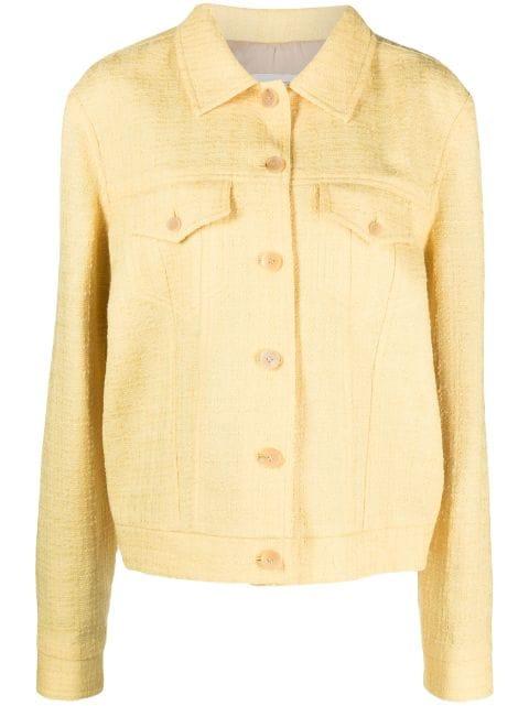 spread-collar shirt jacket by GIULIVA HERITAGE