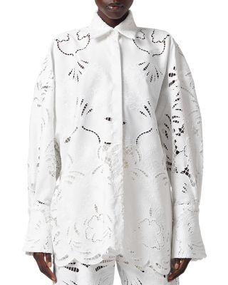 Broderie Anglaise Oversized Shirt by GIUSEPPE DI MORABITO