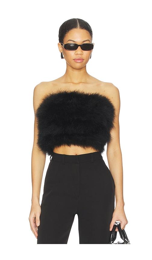 GIUSEPPE DI MORABITO Strapless Top in Black by GIUSEPPE DI MORABITO