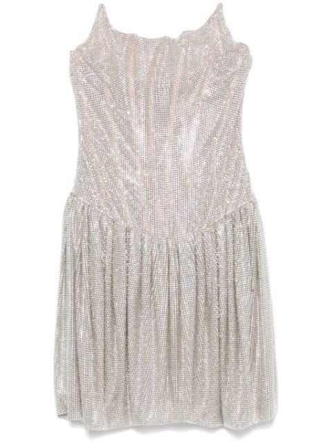 bustier-style crystal-embellished mini dress by GIUSEPPE DI MORABITO