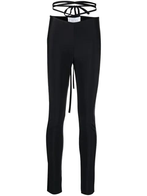 crossover-strap high-waisted leggings by GIUSEPPE DI MORABITO