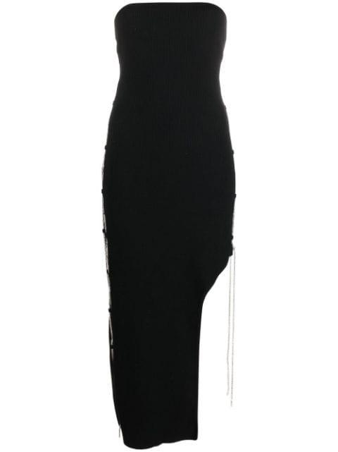 crystal-chain embellished midi dress by GIUSEPPE DI MORABITO