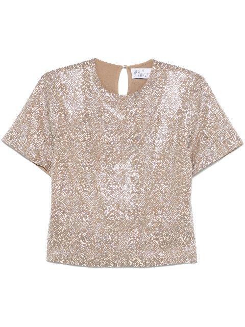 crystal-embellished T-shirt by GIUSEPPE DI MORABITO