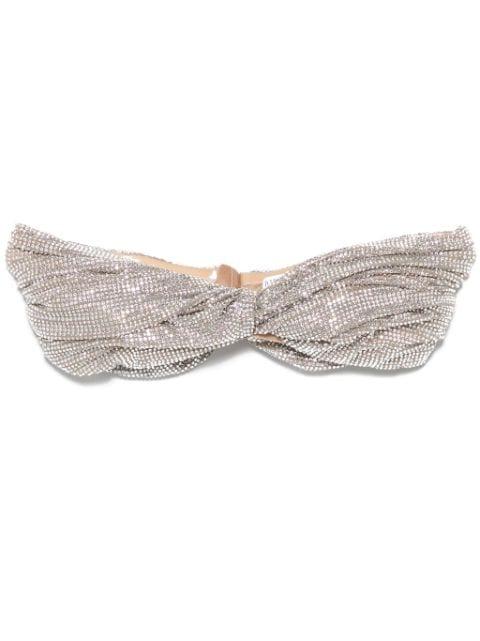 crystal-embellished bralette top by GIUSEPPE DI MORABITO