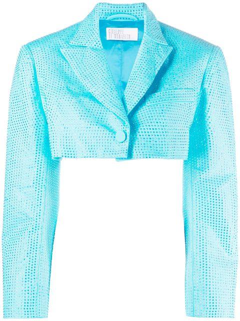 crystal-embellished cropped jacket by GIUSEPPE DI MORABITO