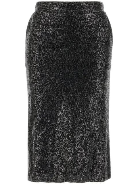crystal-embellished midi skirt by GIUSEPPE DI MORABITO