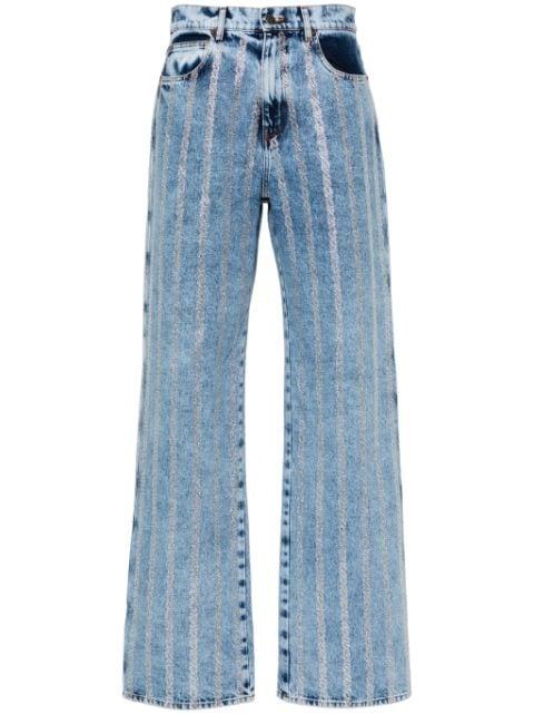 crystal-embellished straight jeans by GIUSEPPE DI MORABITO