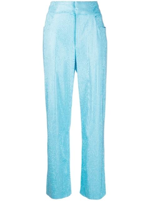 crystal-embellishment trousers by GIUSEPPE DI MORABITO