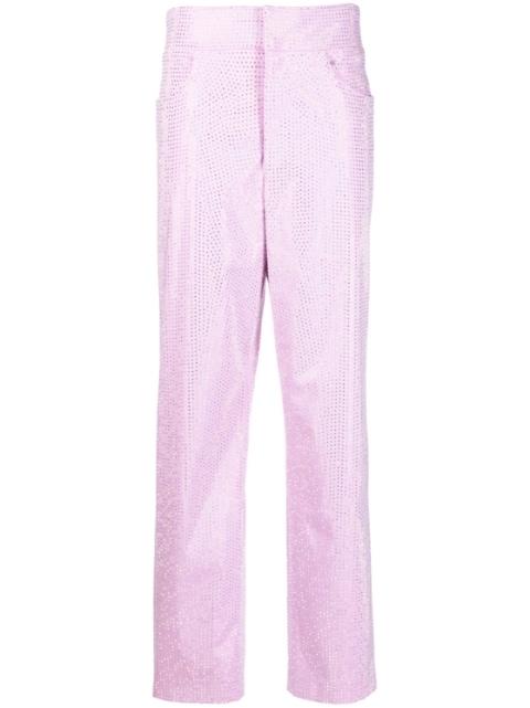crystal-embellishment trousers by GIUSEPPE DI MORABITO