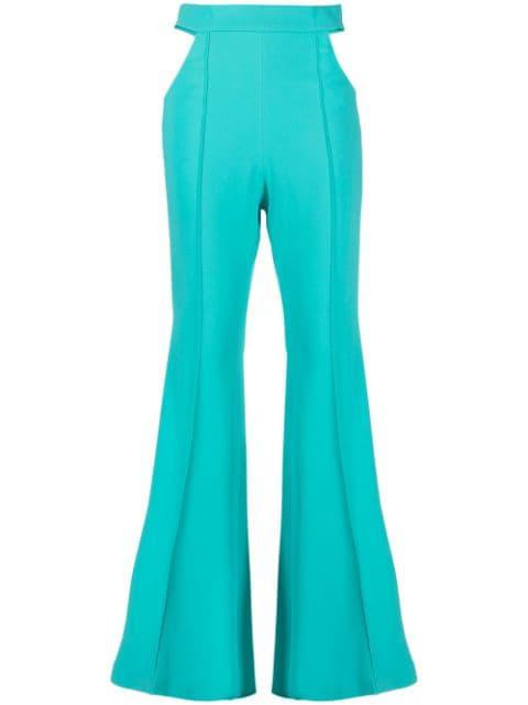 cut out-detail flared trousers by GIUSEPPE DI MORABITO