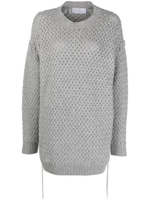 decorative-stitching knitted minidress by GIUSEPPE DI MORABITO