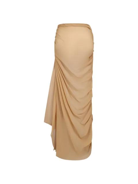 draped silk maxi skirt by GIUSEPPE DI MORABITO