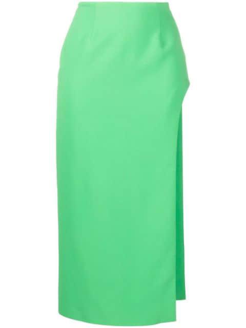 high-waisted side-slit skirt by GIUSEPPE DI MORABITO