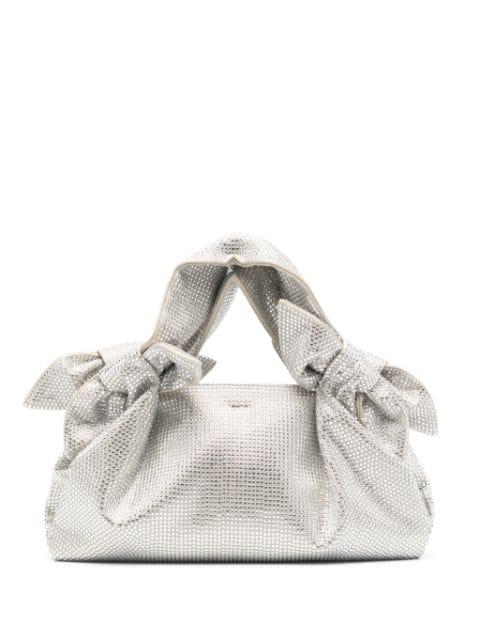knoted-straps rhinestone-embellished tote bag by GIUSEPPE DI MORABITO