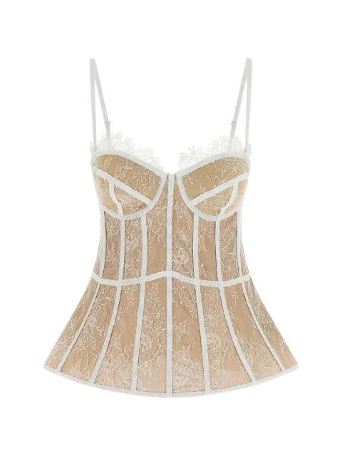lace bustier top by GIUSEPPE DI MORABITO