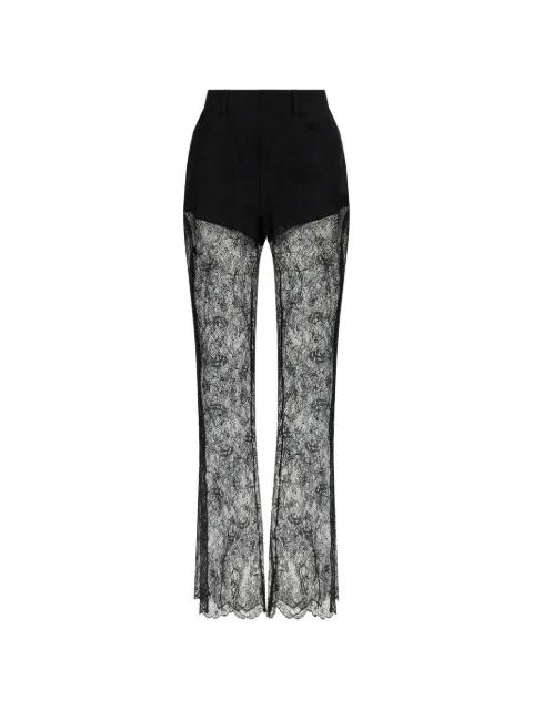 lace flared trousers by GIUSEPPE DI MORABITO