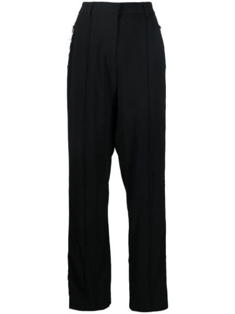 lace-up detail straight-leg trousers by GIUSEPPE DI MORABITO
