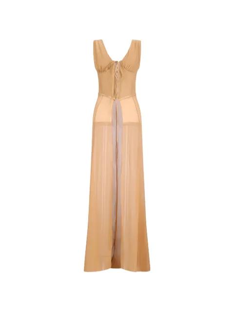 lace-up sleeveless top by GIUSEPPE DI MORABITO