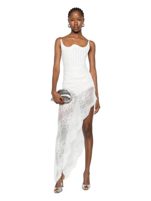 laced asymmetric maxi dress by GIUSEPPE DI MORABITO
