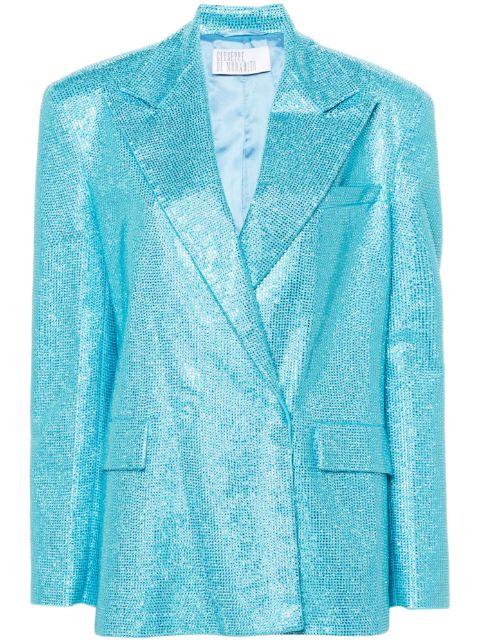 rhinestone-embellished double-breasted blazer by GIUSEPPE DI MORABITO