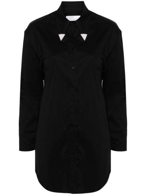 rhinestone-embellished poplin mini dress by GIUSEPPE DI MORABITO