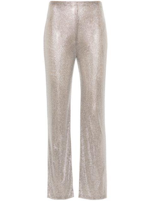 rhinestone-embellished straight trousers by GIUSEPPE DI MORABITO