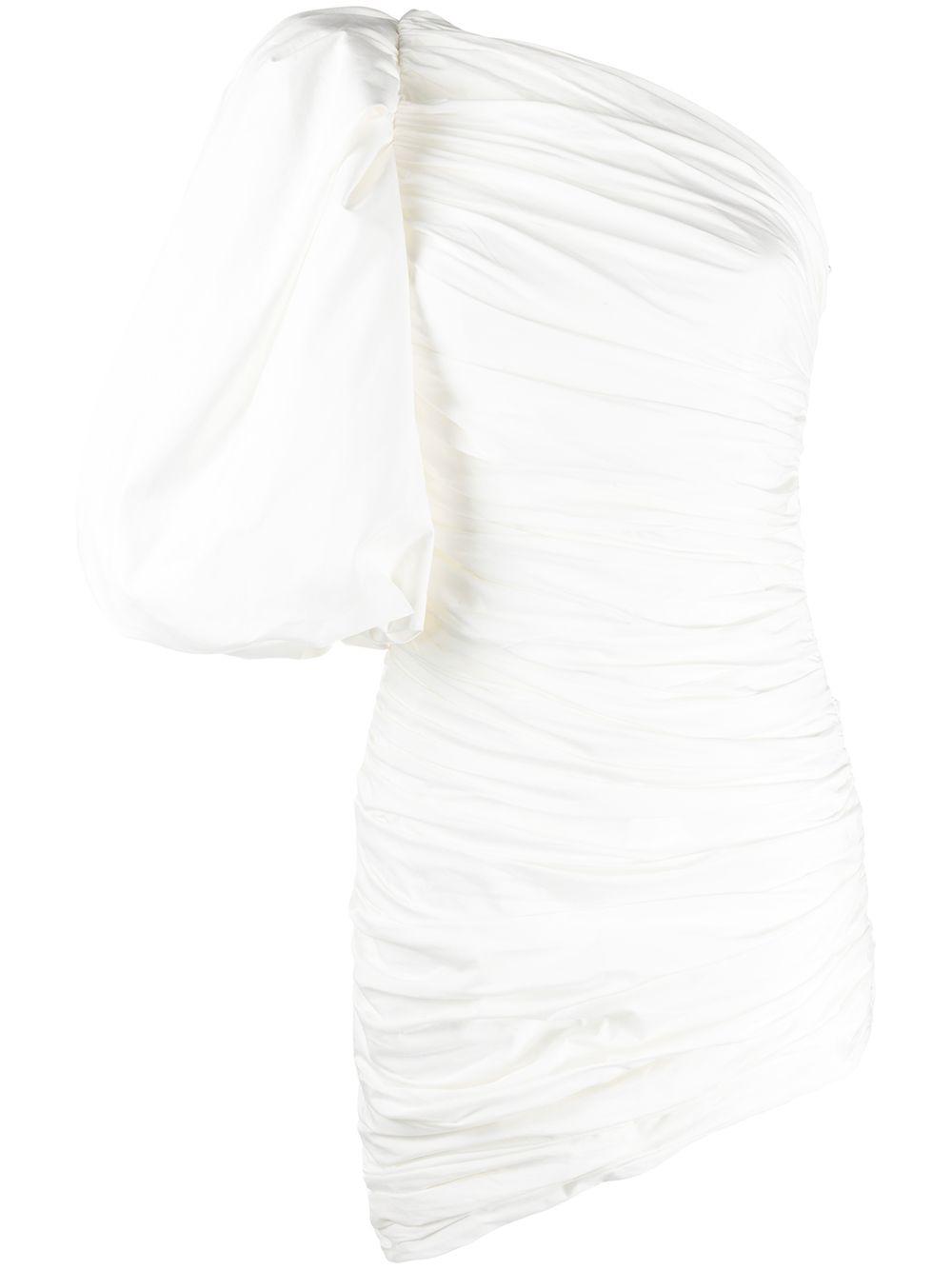 ruched asymmetric style dress by GIUSEPPE DI MORABITO