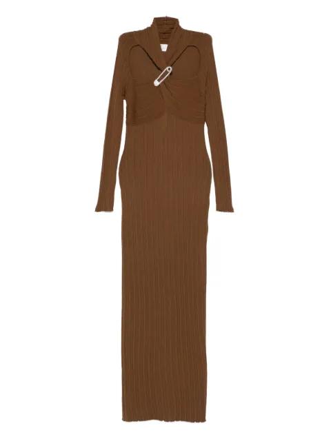 safety-pin ribbed dress by GIUSEPPE DI MORABITO