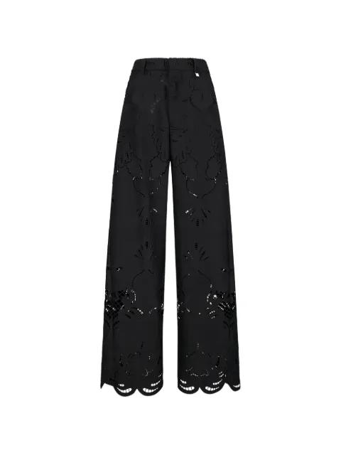 scalloped-hem lace trousers by GIUSEPPE DI MORABITO