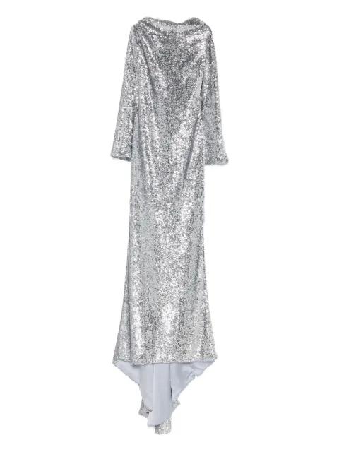 sequined asymmetric evening dress by GIUSEPPE DI MORABITO