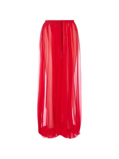 sheer-finish palazzo pants by GIUSEPPE DI MORABITO