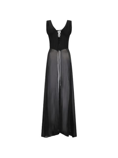 silk-georgette corset top by GIUSEPPE DI MORABITO