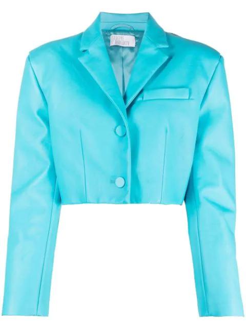 single-breasted cropped blazer by GIUSEPPE DI MORABITO