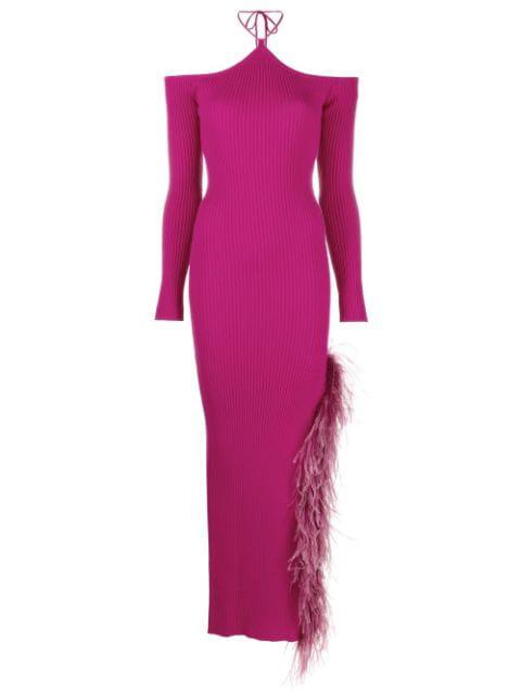 tie-neck midi dress by GIUSEPPE DI MORABITO
