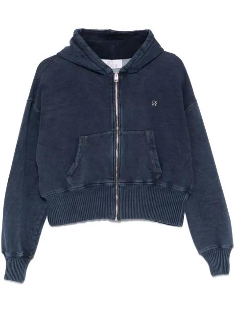 washed-effect cotton hoodie by GIUSEPPE DI MORABITO