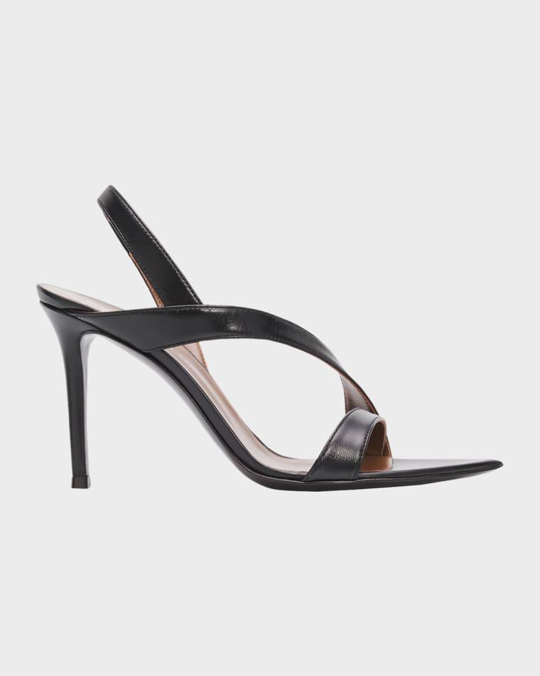 90mm Leather Pointed-Toe Sandals by GIUSEPPE ZANOTTI