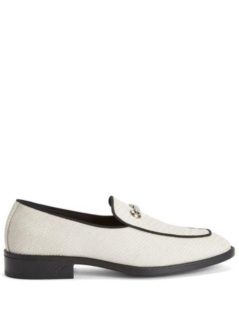 Archibald snakeskin-effect leather loafers by GIUSEPPE ZANOTTI